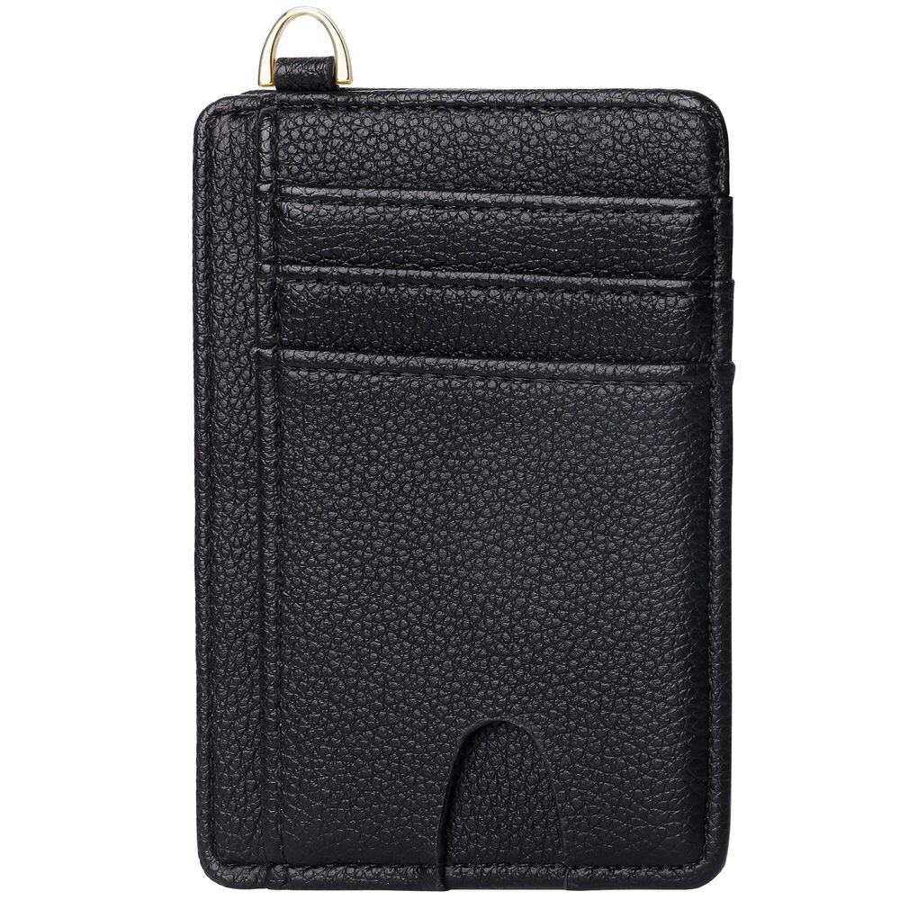 8644 Slim Minimalist Front Pocket Wallet RFID Blocking Credit Card Holder &